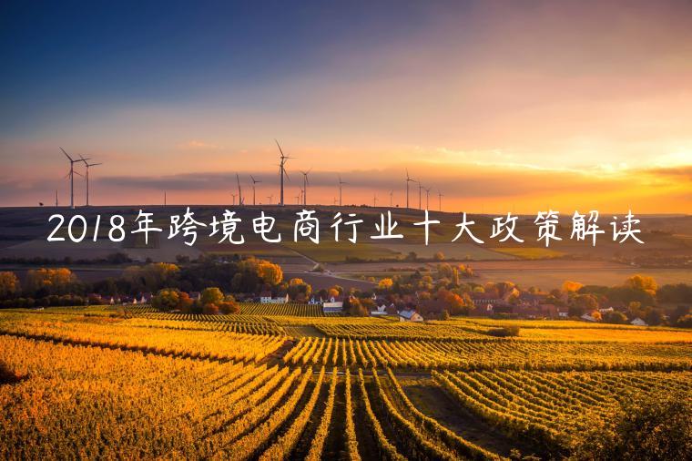 2023年跨境電商行業(yè)十大政策解讀